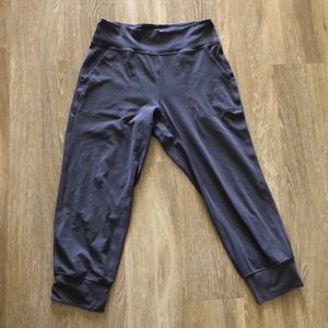 Greyish purple lululemon cropped joggers